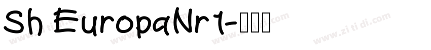Sh EuropaNr1字体转换